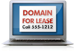 Lease a domain name